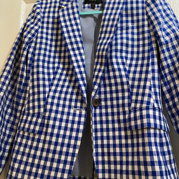 Jcrew plaid blazer